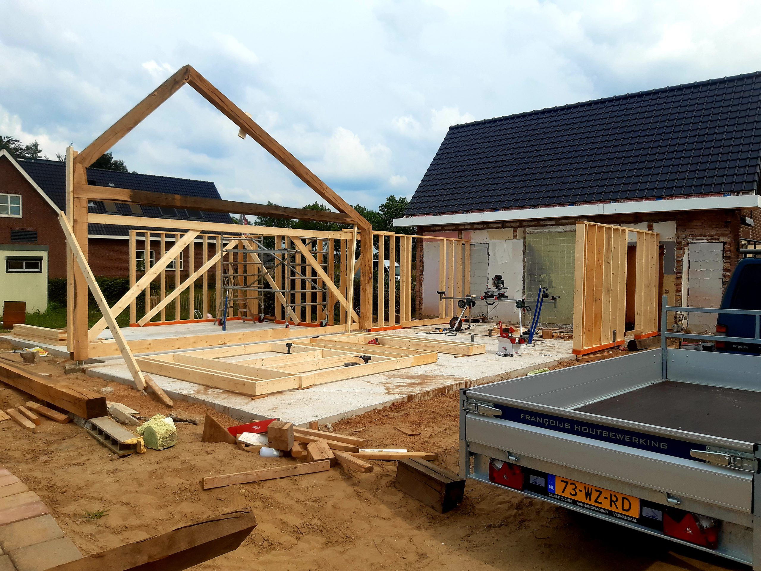 Houtskeletbouw woning