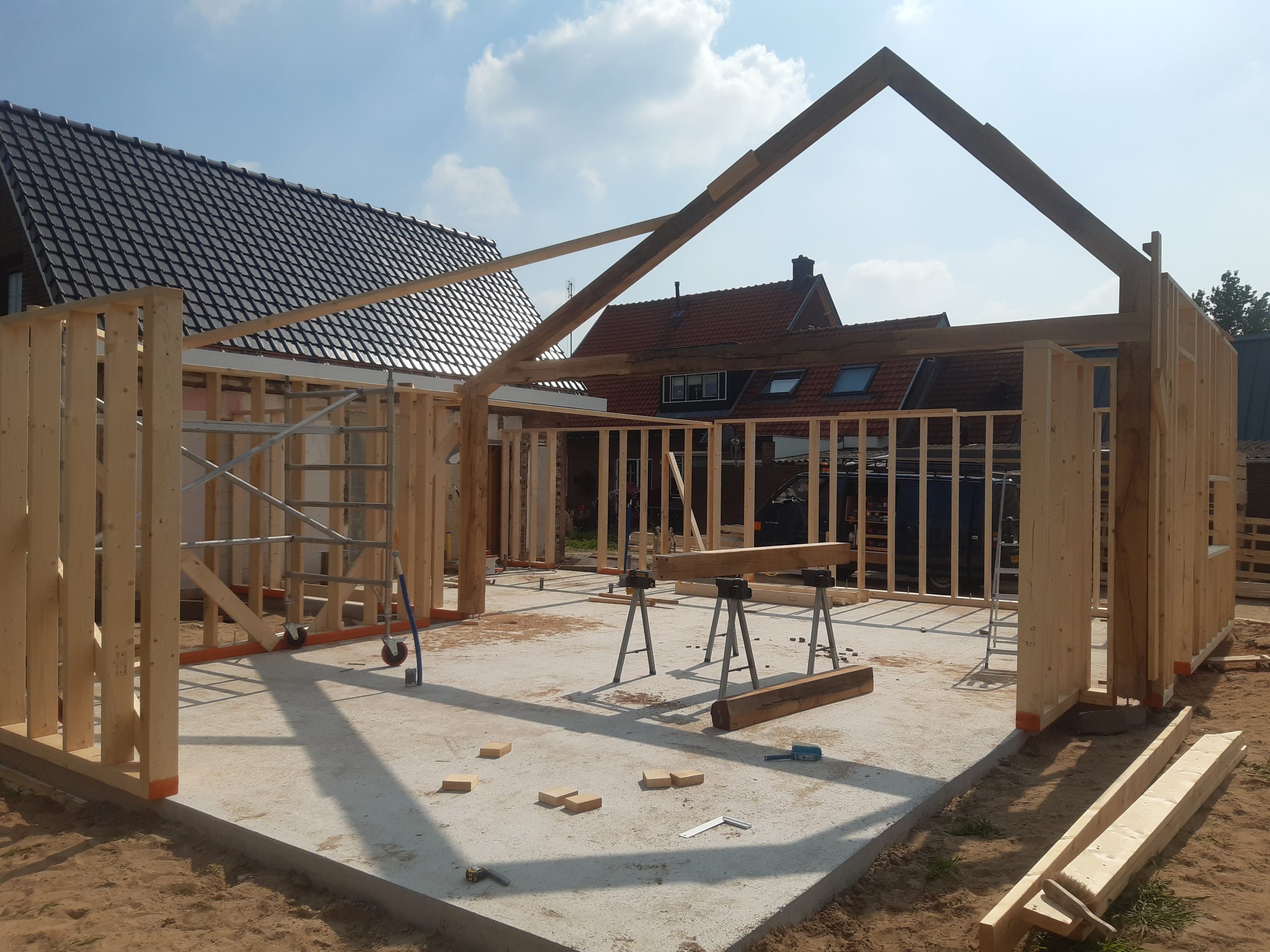 Houtskeletbouw woning